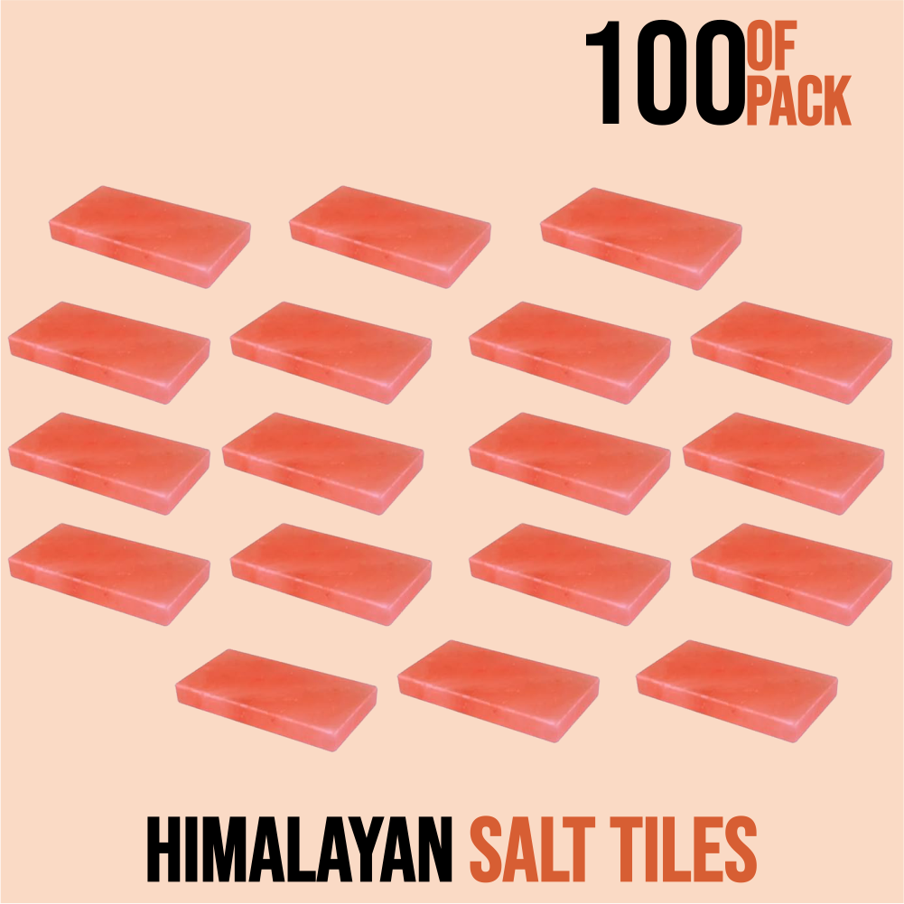 Himalayan Pink Salt Tiles 8" x 4" x 0.75"