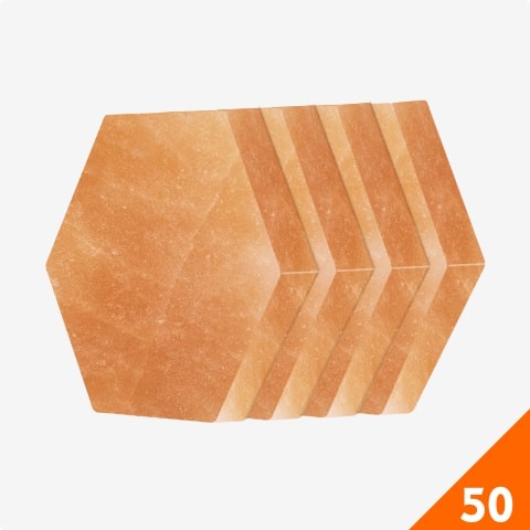 Himalayan Pink Salt Hexagonal Blocks Bricks 50- ZK Trading